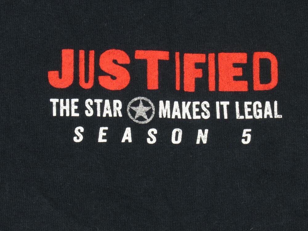 Y2K Justified The Star Makes It Legal Season 5 FX TV Timothy Olyphant T Shirt